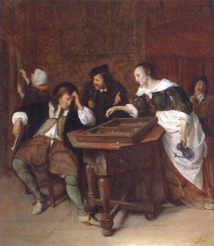 The Tric-trac players, Jan Steen